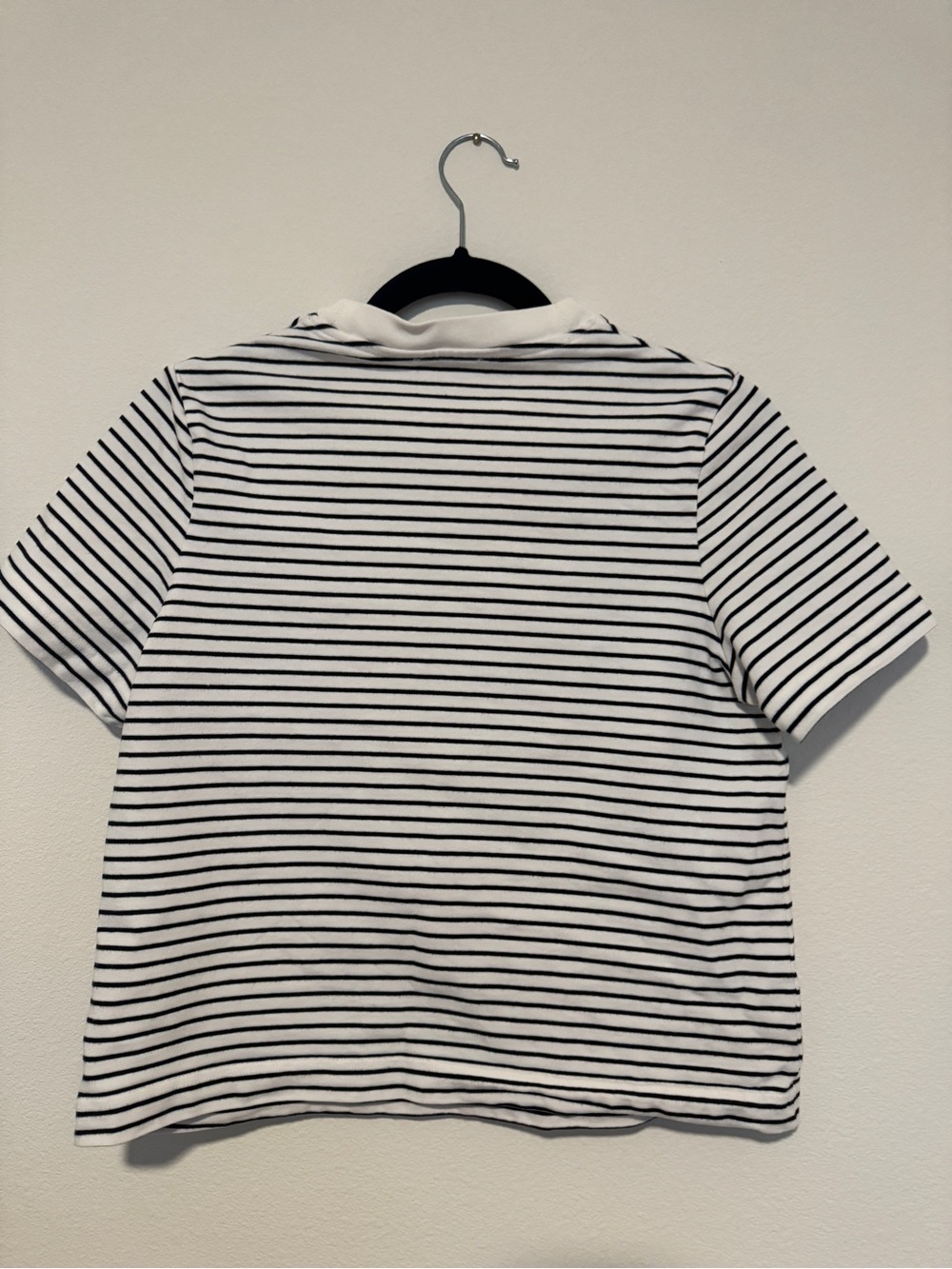 COS White Tee with Thin Black Stripes - Picture 4 of 4